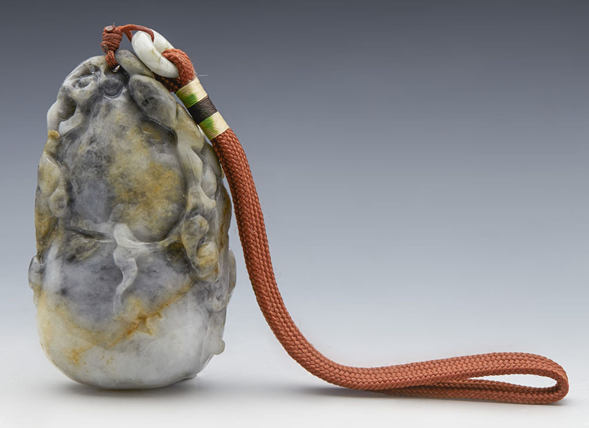 Vintage Chinese Corded Hardstone Boulder With Kylin 20Th C. - Image 10 of 10