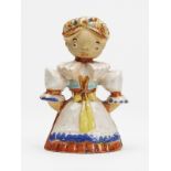 Austrian Art Deco Wiener Werkstatte Pottery Girl Figure