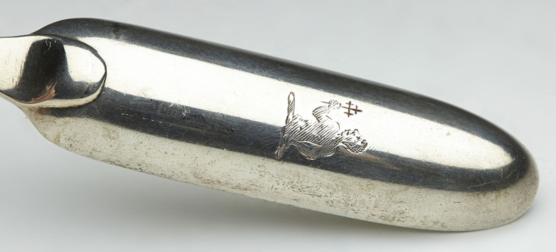 Antique Georgian Silver Marrow Scoop By T & W Chawner London 1759 - Image 6 of 10