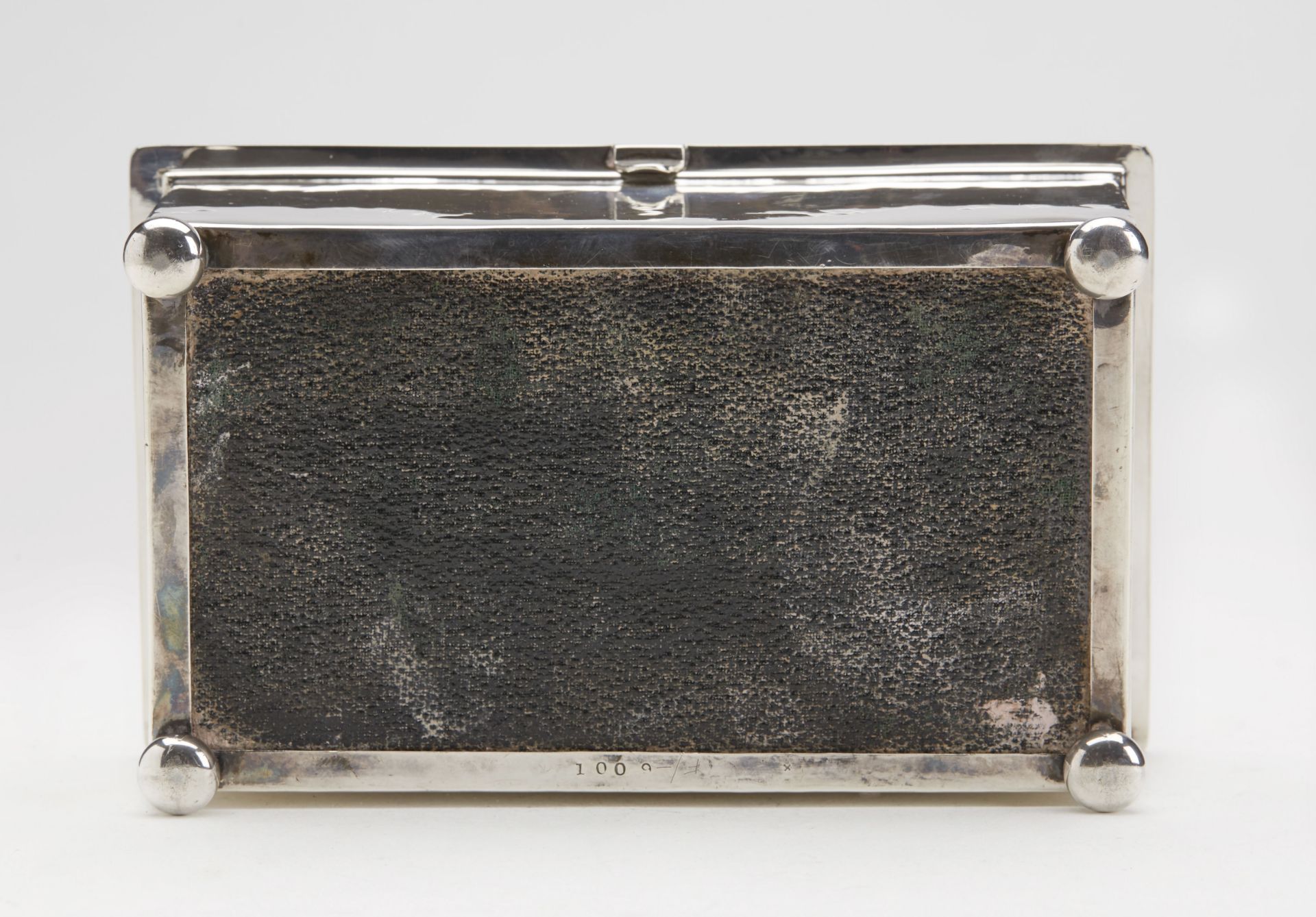 Arts & Crafts Silver Cigarette Box By Ae Jones 1939 - Image 8 of 9