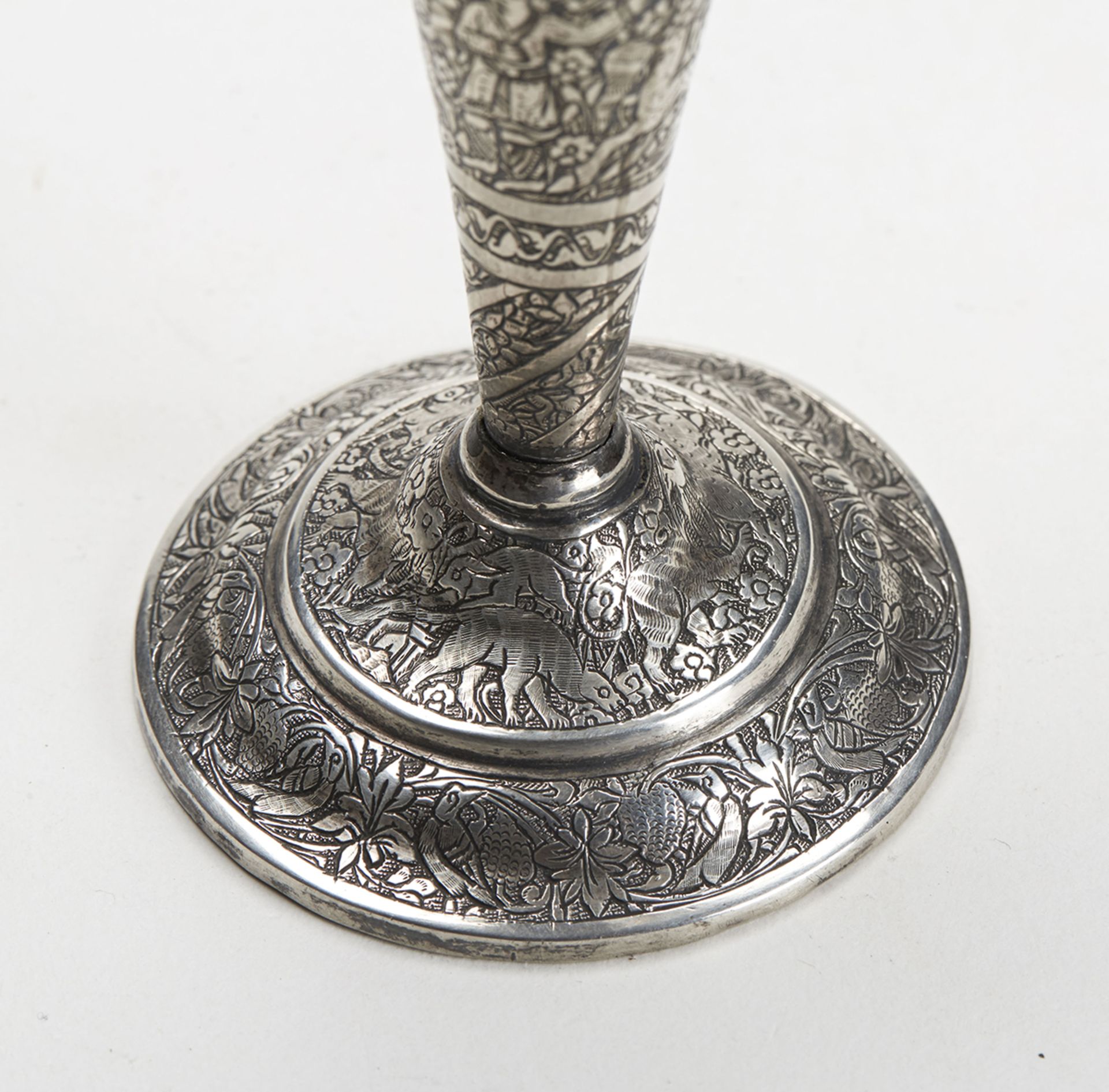 Antique Indian/Asian Silver Figural Vase 19Th C. - Image 7 of 9