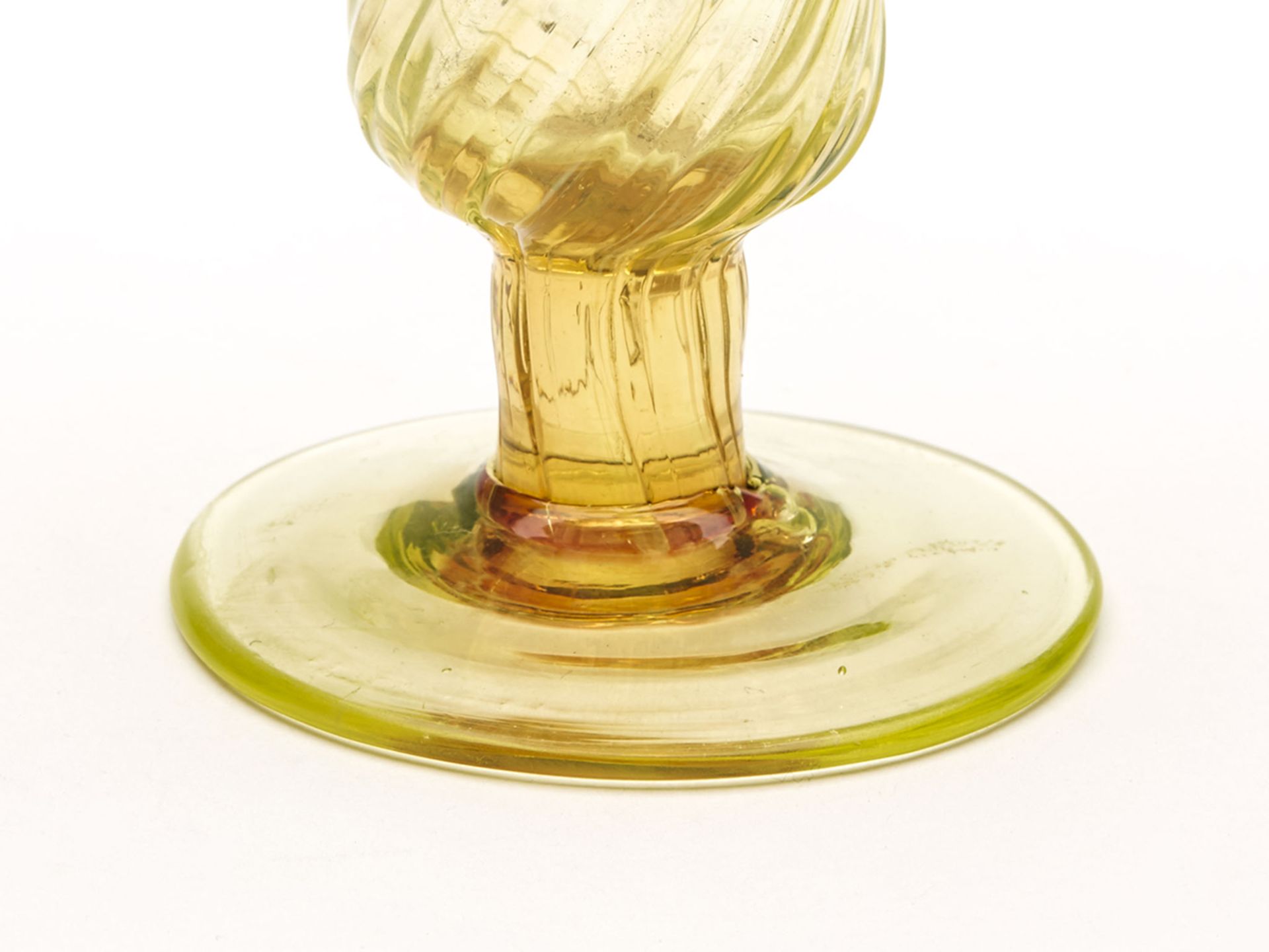 Victorian Cranberry & Yellow Jack In The Pulpit Glass Vase - Image 7 of 7