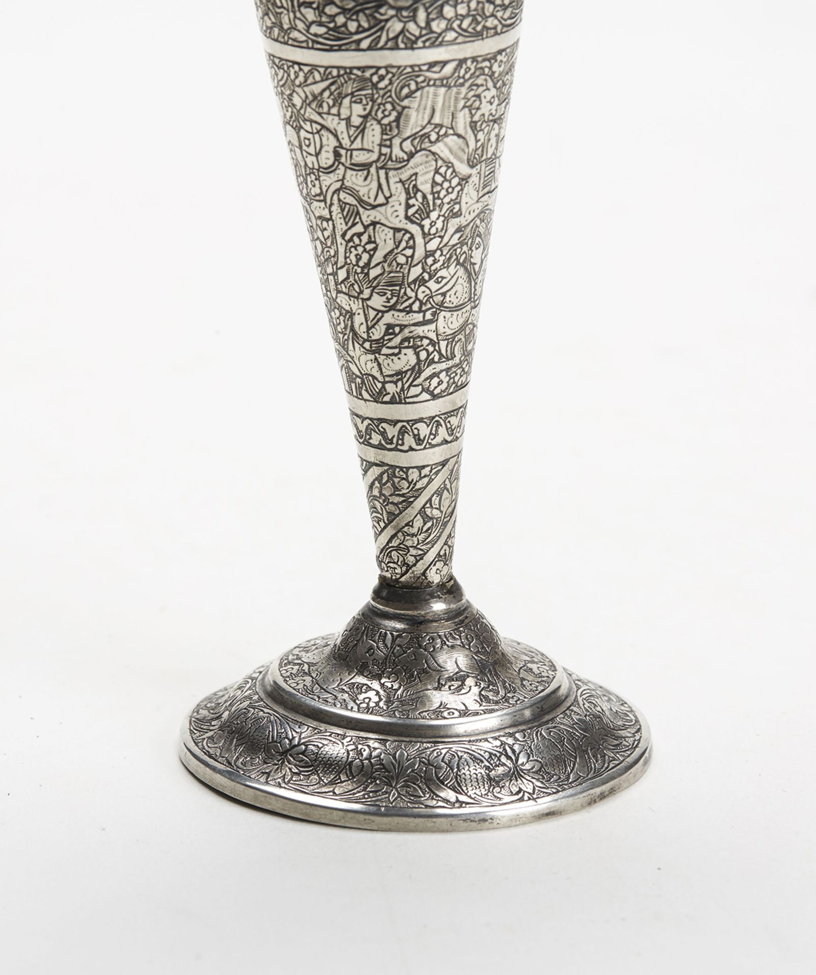 Antique Indian/Asian Silver Figural Vase 19Th C. - Image 2 of 9