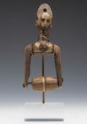 African Figural Baule Heddle Pulley Early 20Th C.