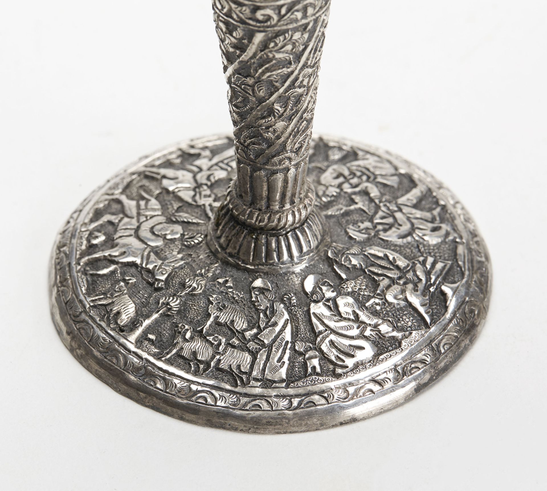 Antique Indian/Asian Silver Figural Vase 19Th C. - Image 6 of 8