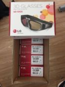 100 X LG 3D Active Shutter Glasses AG-S100 Brand New with Original Box