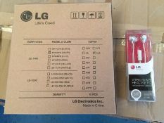200 X LG LE-1400 Stereo In-ear Earphones Brand New