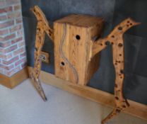 Artist: Malcolm Lewis - This is one of my original arachnocab cabinets made from scorched oak