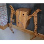 Artist: Malcolm Lewis - This is one of my original arachnocab cabinets made from scorched oak