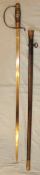 Original WW2 Era Nazi German Police NCO's Sword By Paul Weyersberg & Co, Solingen & Scabbard.
