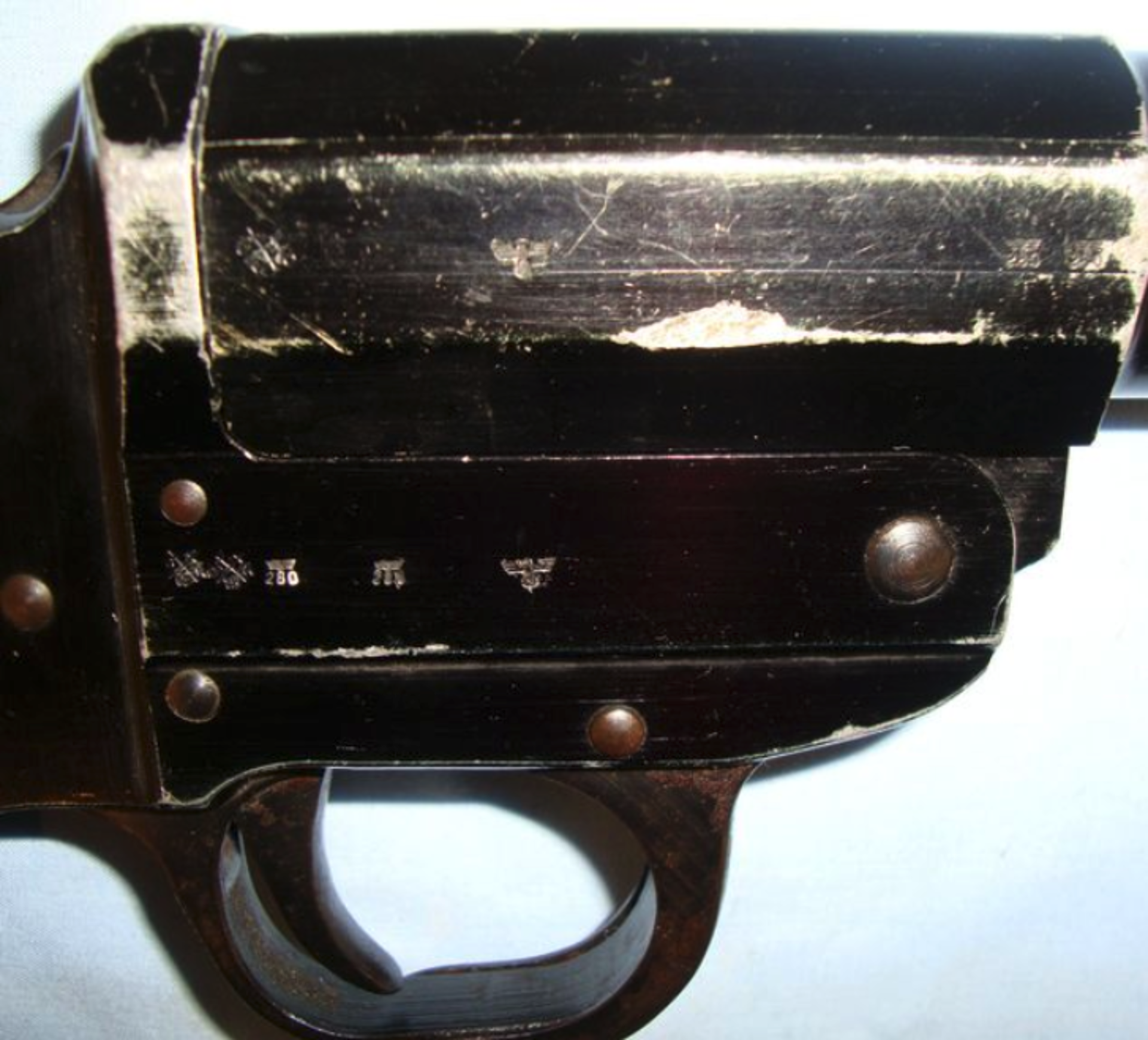WW2 Nazi Marked, German 27mm, 'ayf' made, 1942 Dated, Trench/ Flare Signal Pistol. - Image 2 of 3