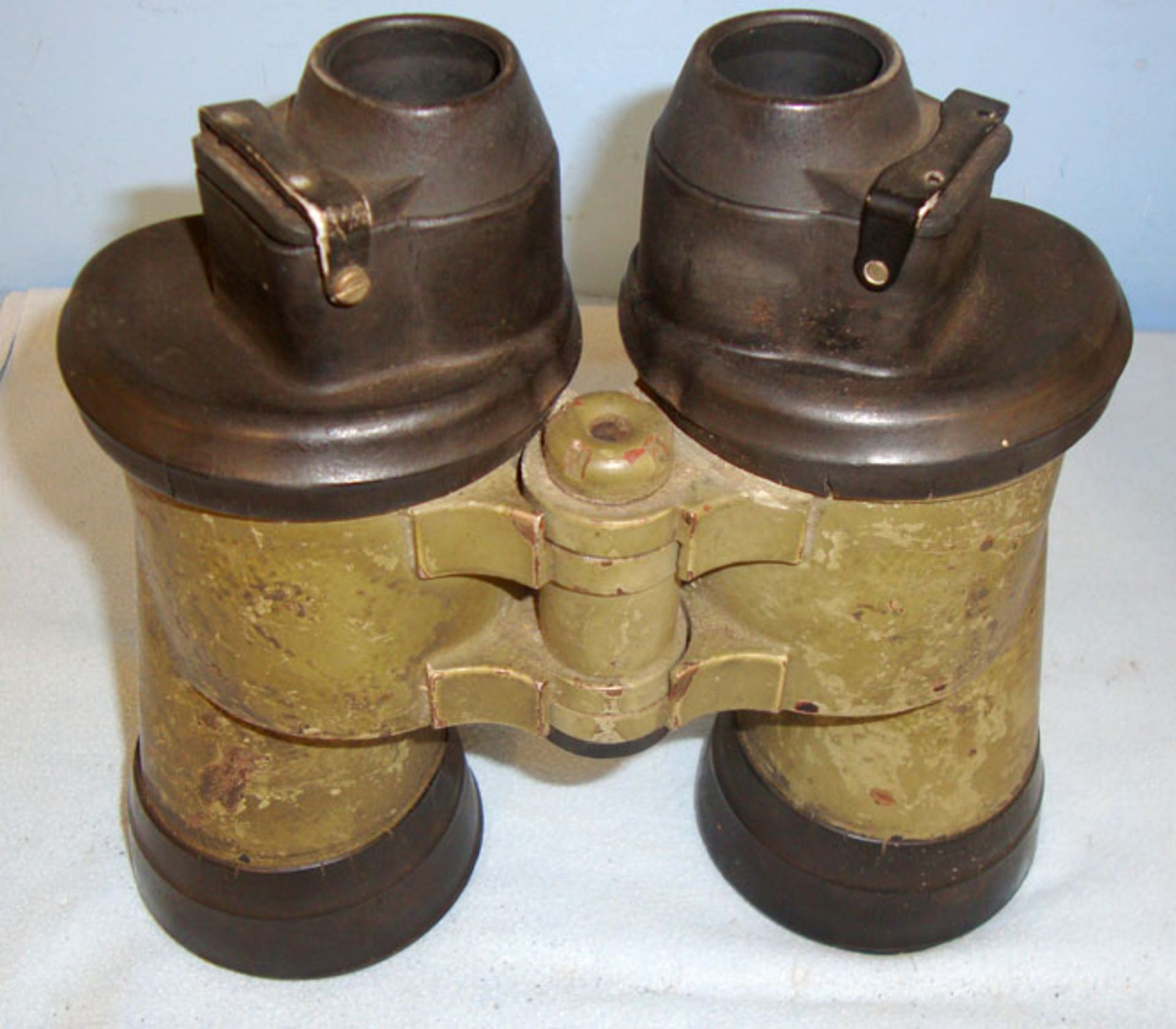 CAPTURED, WW2, Nazi German Armoured, U-Boat Turret, 'U-Bootglas' 7x 50 Binoculars By Carl Zeiss - Image 7 of 9