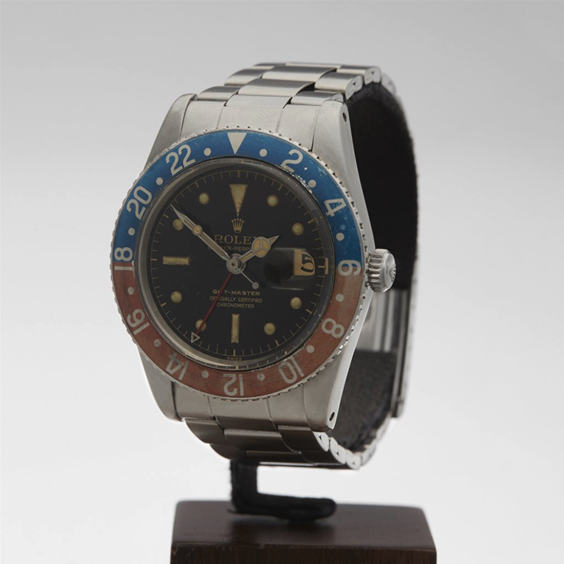 1958 Rolex GMT-Master Pepsi Gloss Gilt 38mm Stainless Steel 6542 - Image 8 of 9