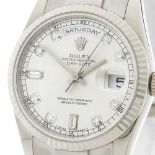 Rolex Day-Date 36mm 18k White Gold 118239