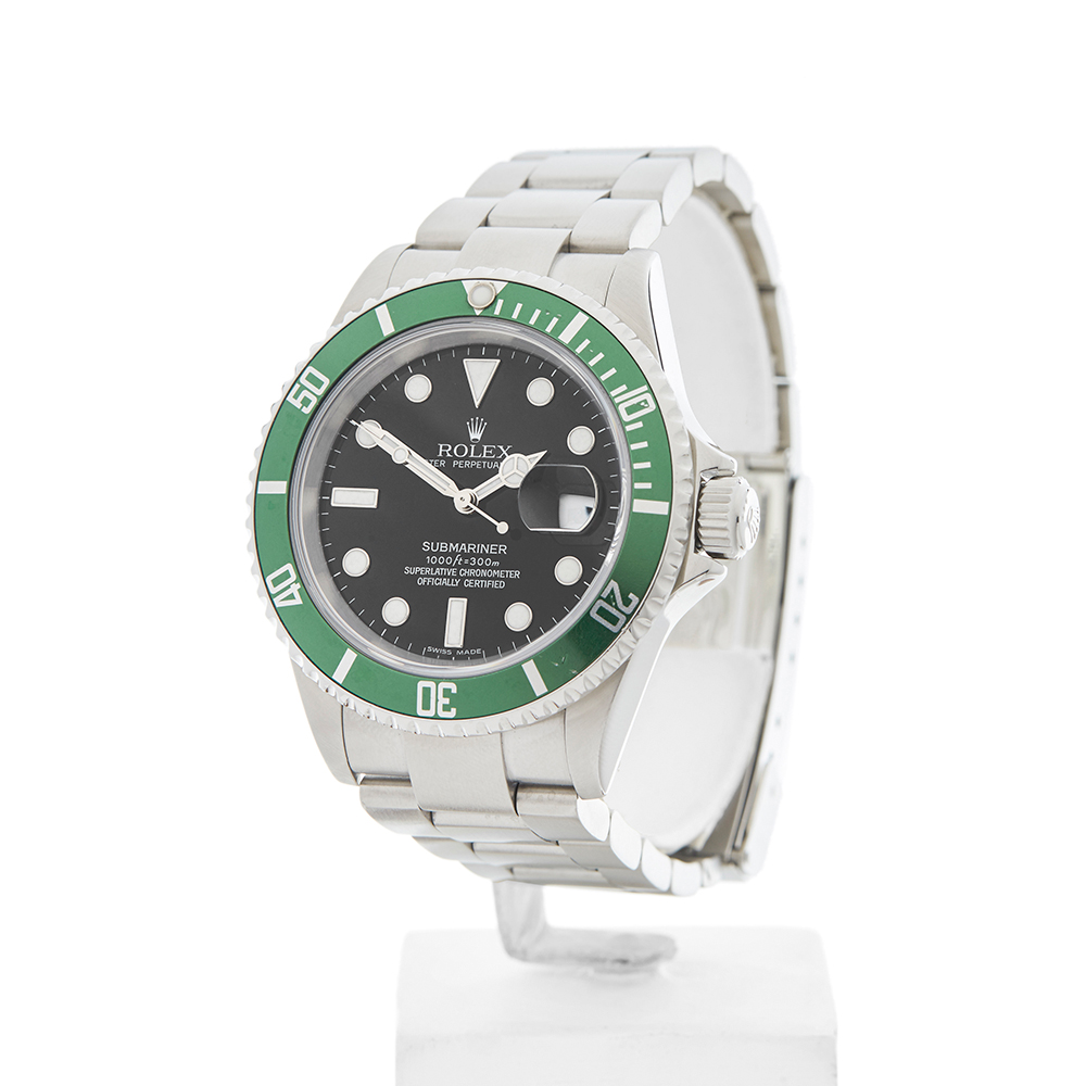 Rolex Submariner Date Anniversary Kermit 40mm Stainless Steel 16610LV - Image 3 of 8