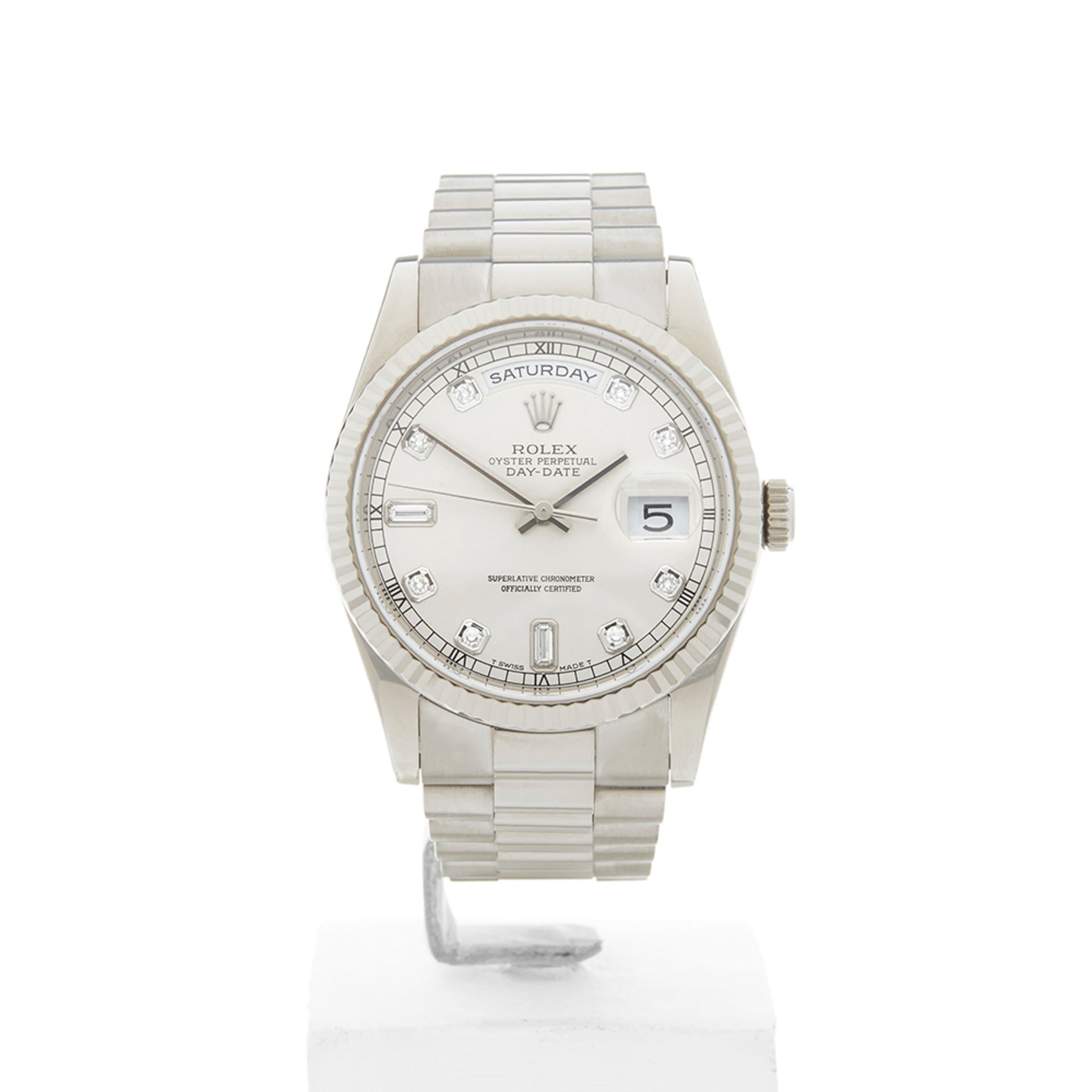 Rolex Day-Date 36mm 18k White Gold 118239 - Image 2 of 9