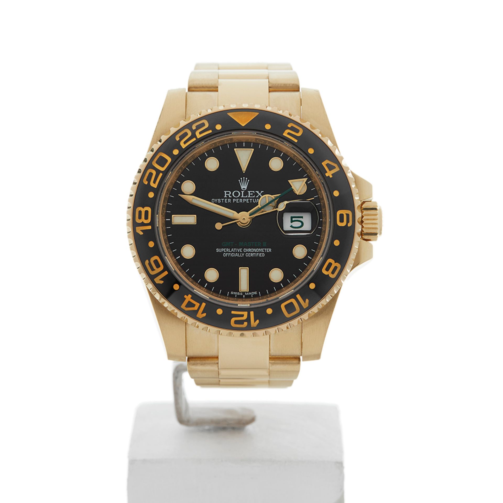 Rolex, GMT-Master II 40mm 18k Yellow Gold 116718LN - Image 2 of 9