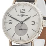 Bell & Ross, WWI Argentium Opalin 41mm 925 Silver BRWW1-NE-AG-OP/SCR