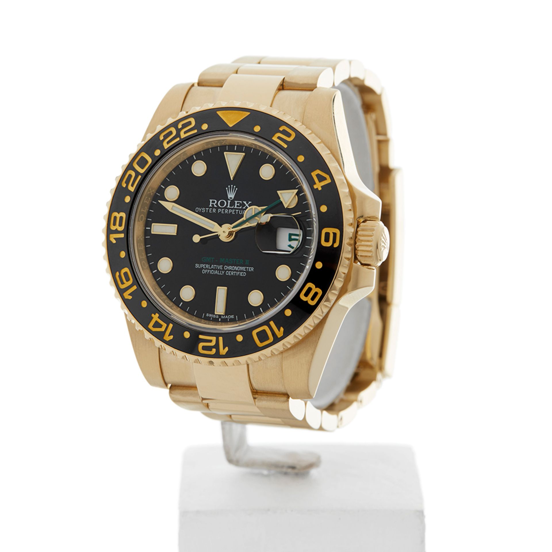 Rolex, GMT-Master II 40mm 18k Yellow Gold 116718LN - Image 3 of 9