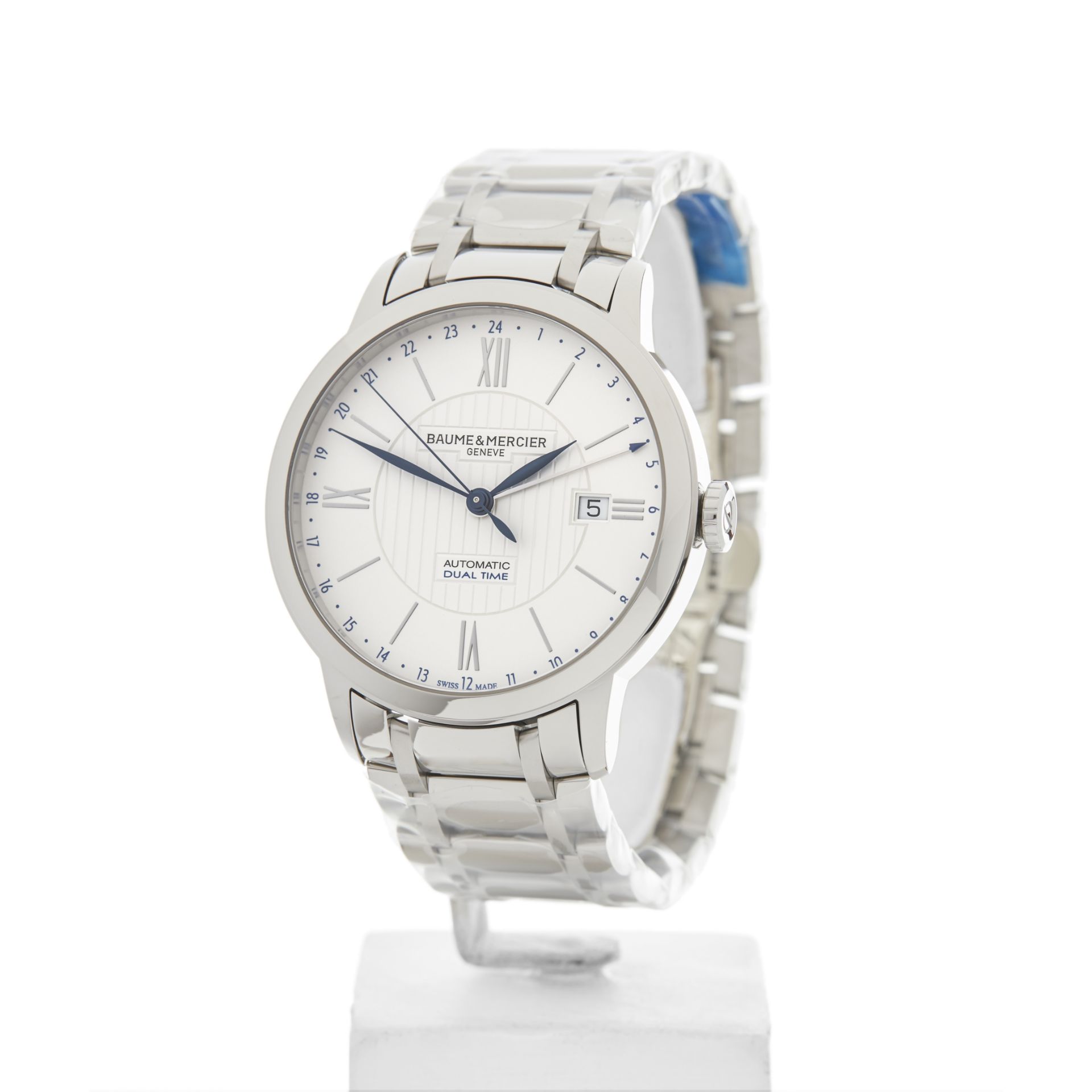 Baume & Mercier, Classima Dual Time 40mm Stainless Steel M0A10273 - Image 3 of 8