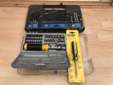 Quantity Of Tools - 40 Piece Screwdriver Bit Set, 34 Piece Combination Drill Set & Screwdriver