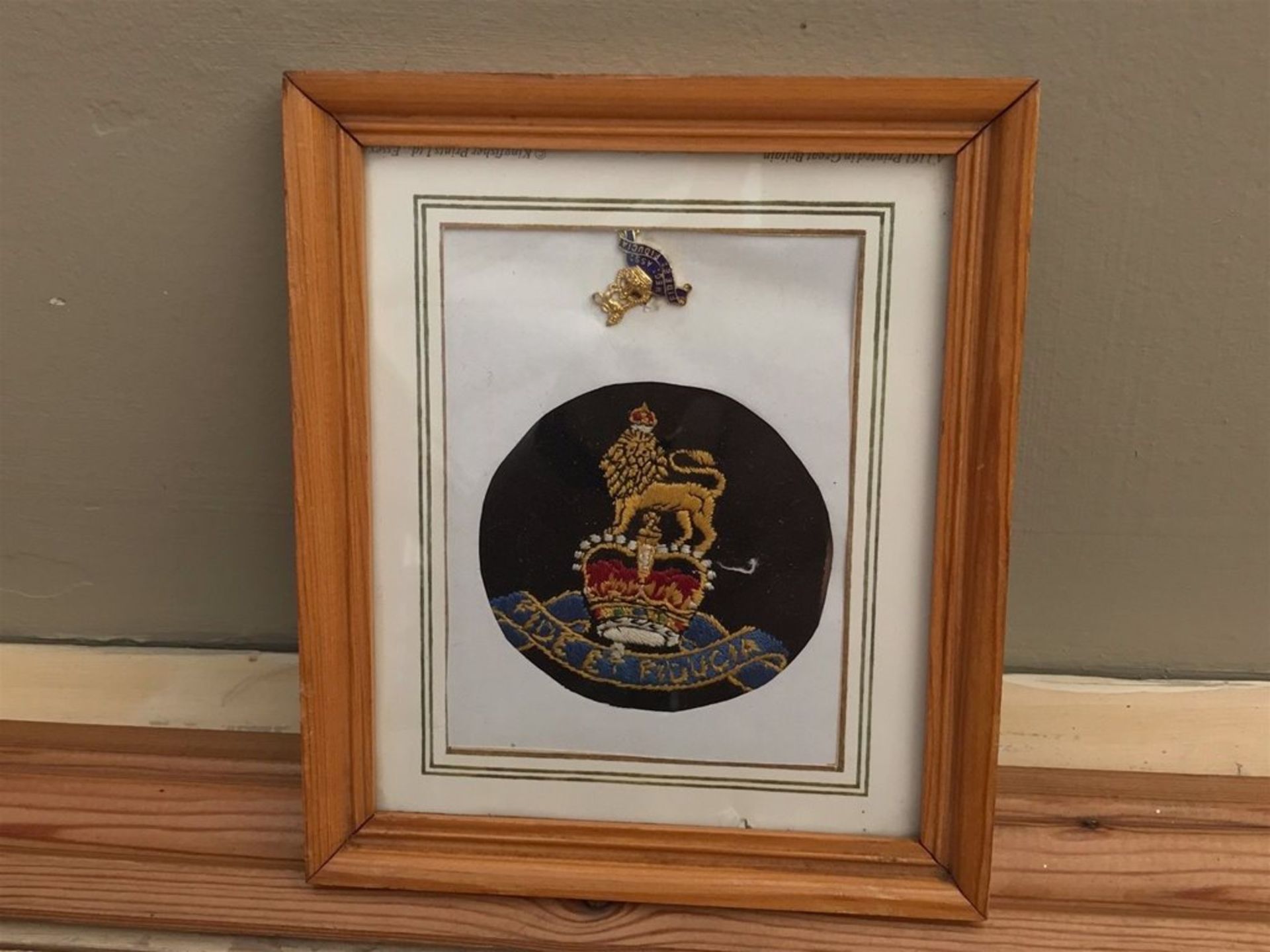 A quantity of The North/South Staffordshire and PayCorp cap badges Framed - Image 2 of 2