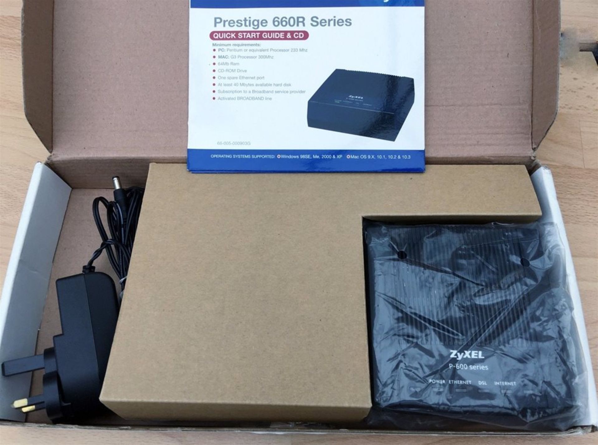 ZyXEL Prestige 660R-D1 Postable ADSL2+ Router with 1x10/100 LAN port