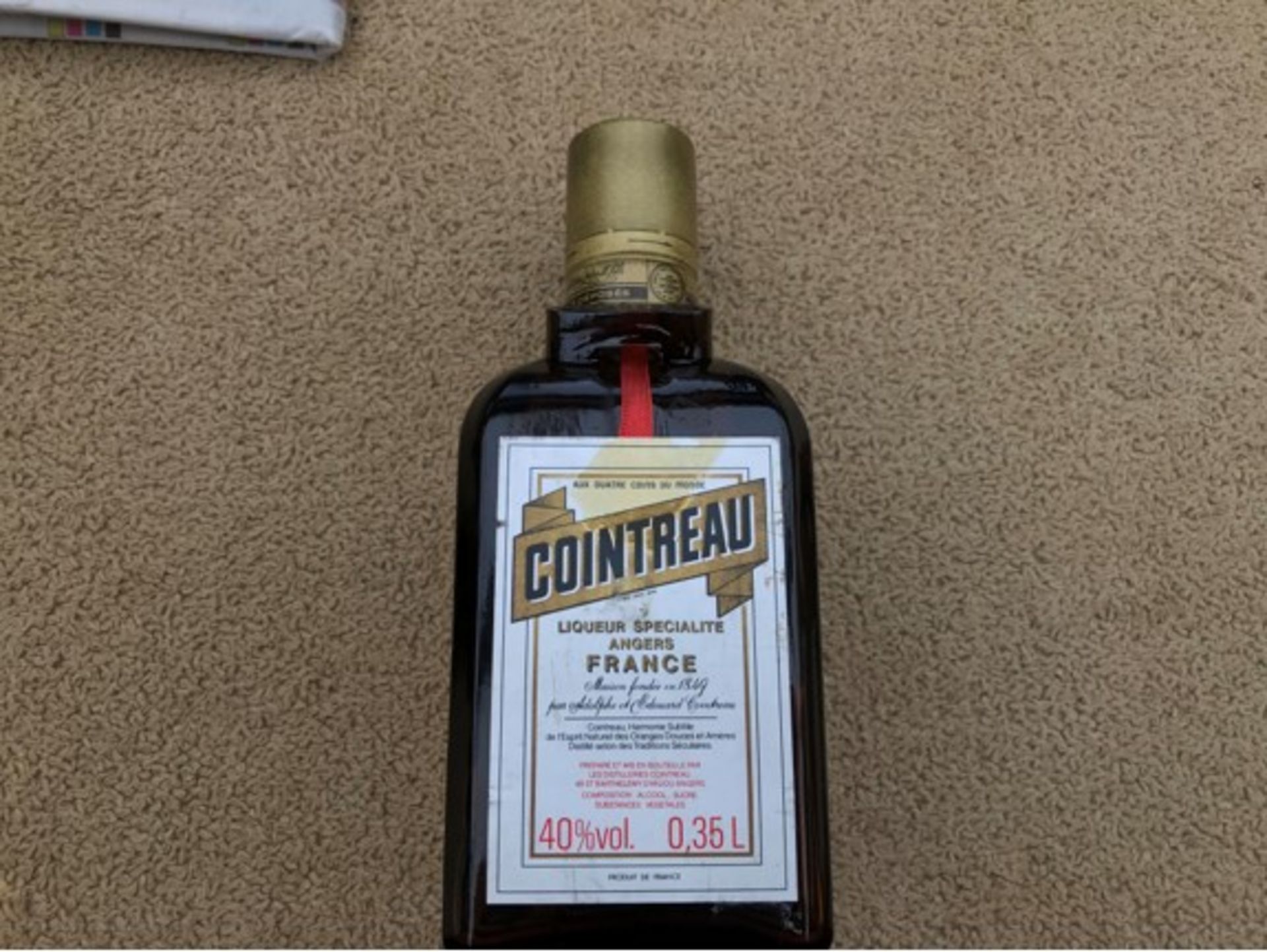 Vintage Bottle of COINTREAU 35cl Circa 1986