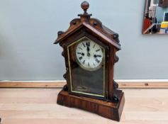 Mantle Clocks Retro Black Glossy, Wooden Wall Clock & Napoleons Hat