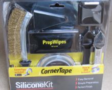 8 X CORNER TAPE, SILICONE REMOVAL KITS. SHIPPING AVAILABLE, NO VAT ON HAMMER.