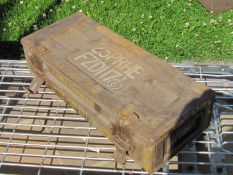 EX ARMY AMMUNITION BOX. SHIPPING AVAILABLE, NO VAT ON HAMMER.