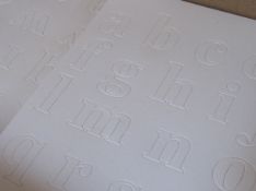 1000 COMPLETE SETS OF IVORY DIE CUT LOWER CASE LETTERS. SHIPPING AVAILABLE