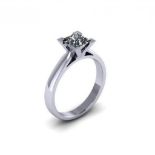 A 0.40 carat Princess Diamond Ring