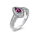 Pink Sapphire and Diamond