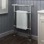 (A1) 952x659mm Large Traditional White Premium Towel Rail Radiator. RRP £341.99. For an elegant