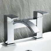 (A33) Keila Bath Mixer Tap. Presenting a contemporary design, this solid brass tap has been