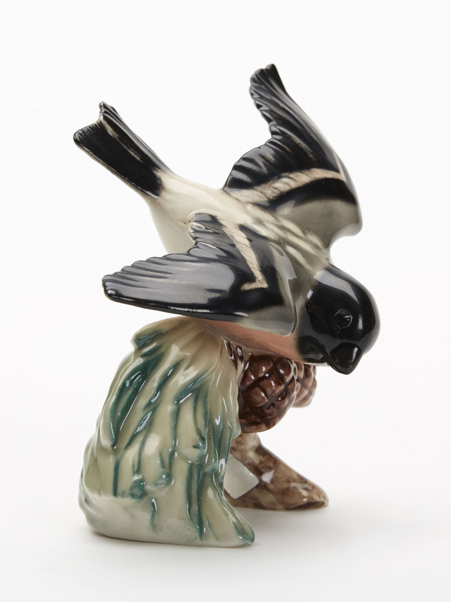 Vintage W Goebel Pottery Figure Bullfinch Bird 20Th C. - Image 2 of 7