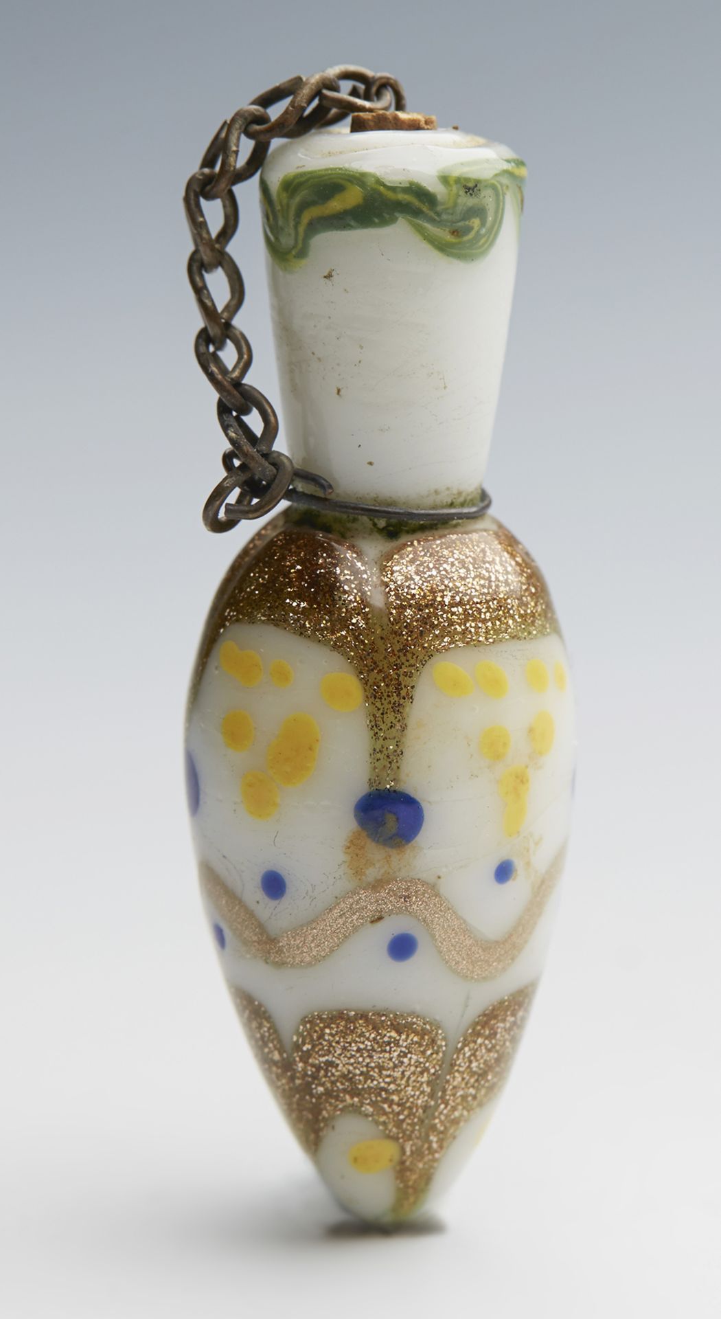 Antique Venetian White Glass Scent Bottle 19Th C. - Image 5 of 11