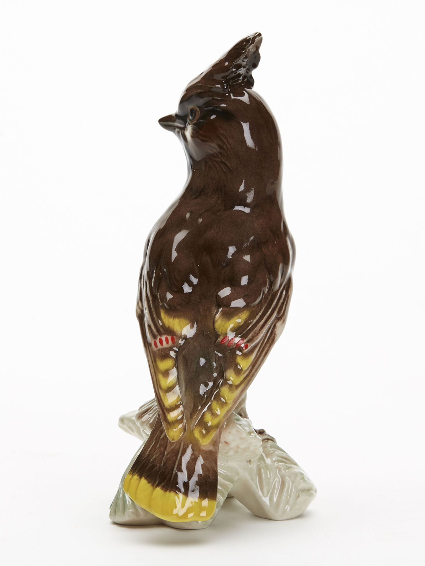 Vintage W Goebel Pottery Figure Of A Waxwing Bird 1967 - Image 6 of 9