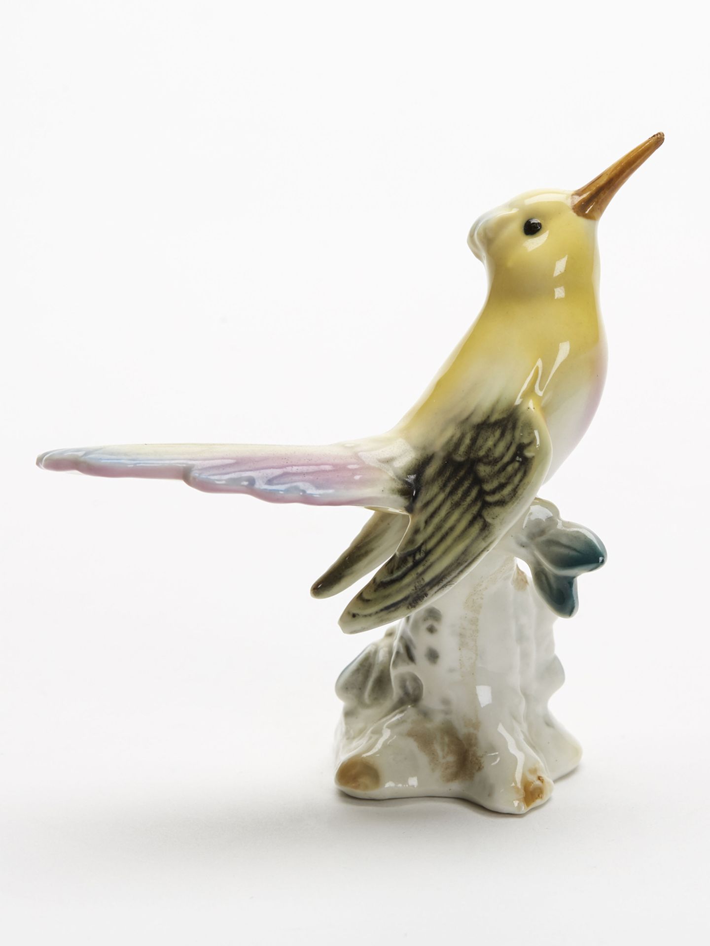 Vintage Dresden Porcelain Exotic Bird Figure 20Th C. - Image 2 of 8