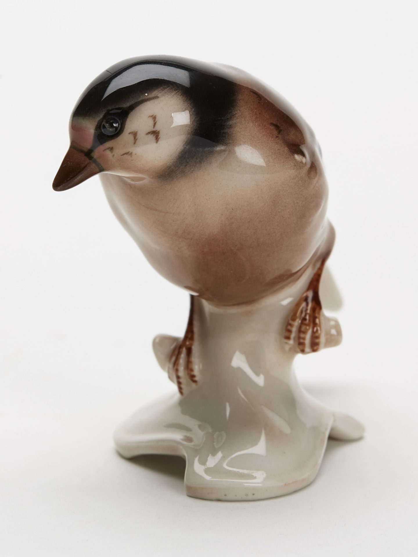 Vintage W Goebel Pottery Figure Goldfinch Bird 20Th C. - Image 5 of 8