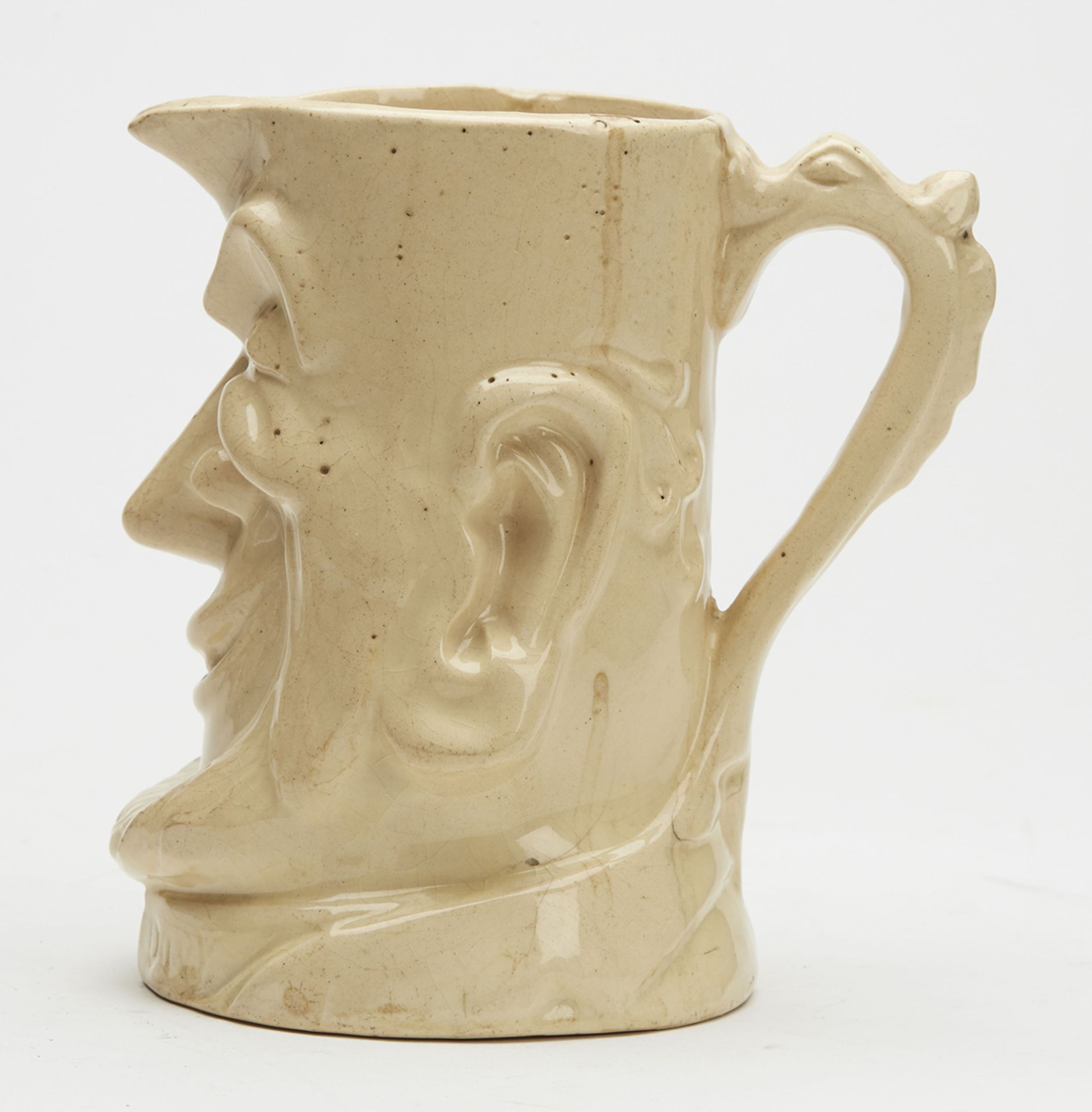 Antique Peter Davy Character Pottery Jug 19Th C. - Image 3 of 8