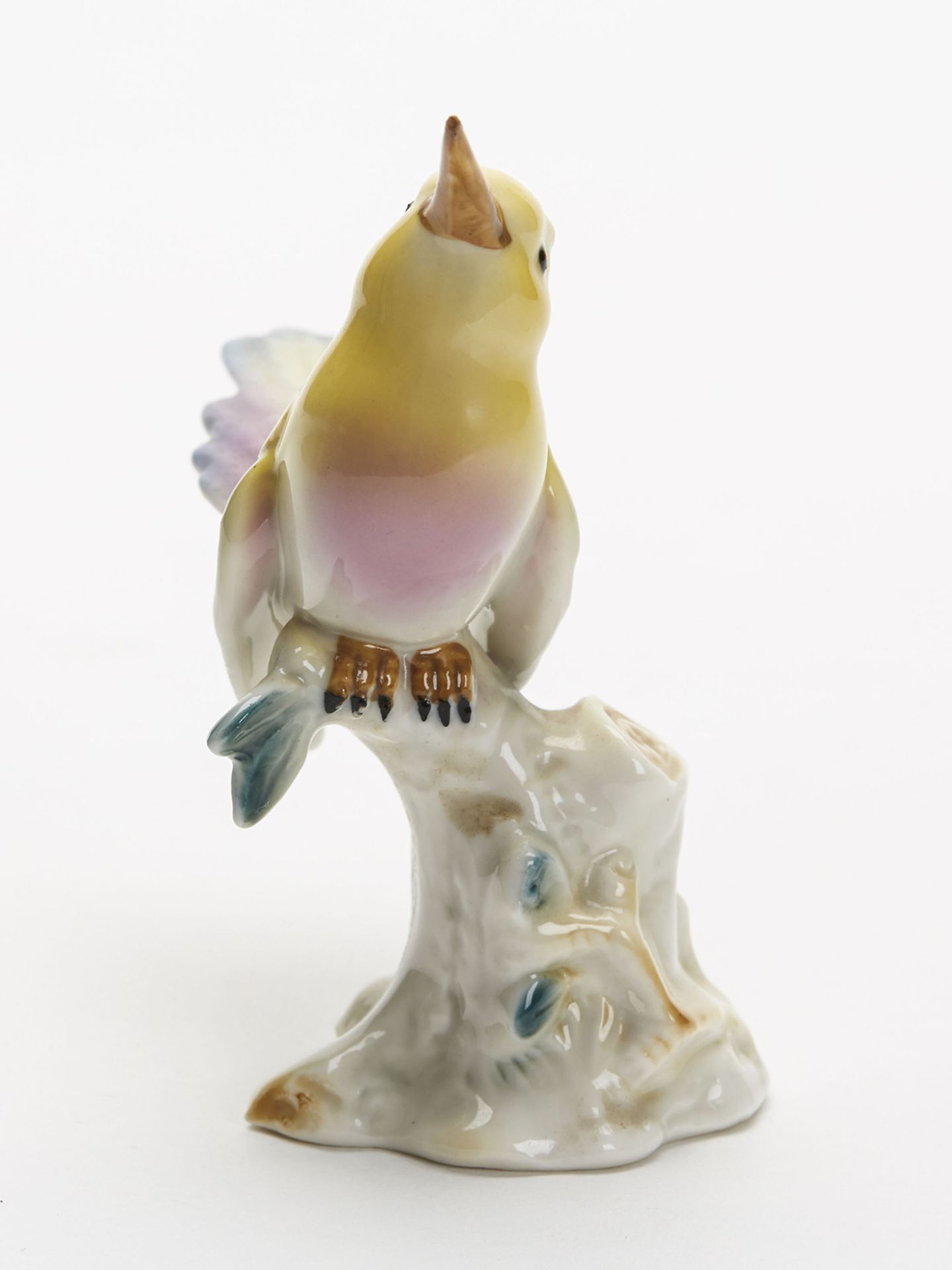 Vintage Dresden Porcelain Exotic Bird Figure 20Th C. - Image 6 of 8
