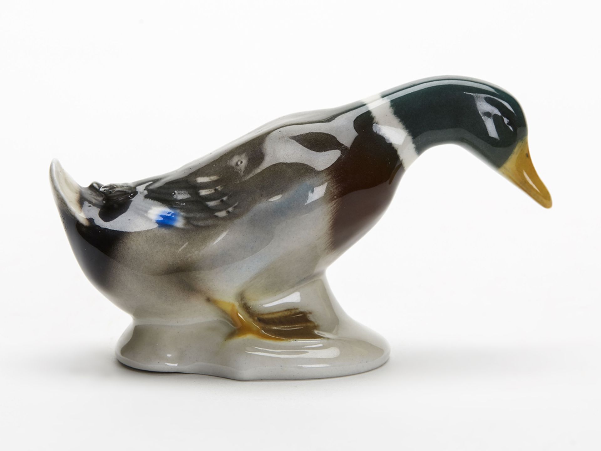 Vintage W Goebel Pottery Figure Of A Duck 20Th C. - Image 2 of 8