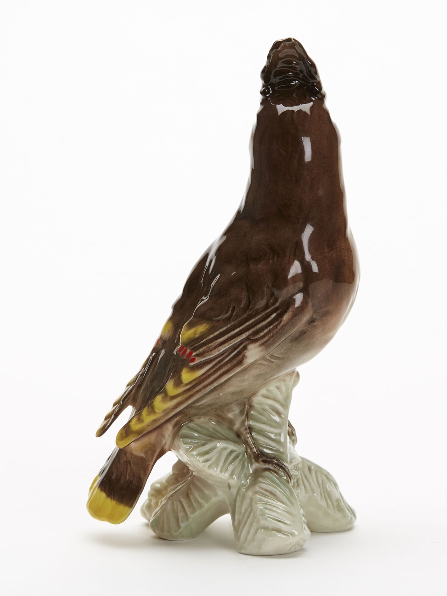 Vintage W Goebel Pottery Figure Of A Waxwing Bird 1967 - Image 5 of 9