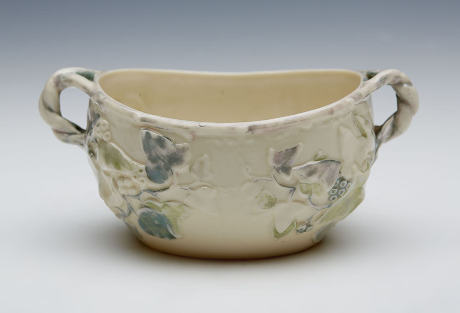 Antique Belleek 2Nd Period Lustre Glazed Bowl 1891-1926