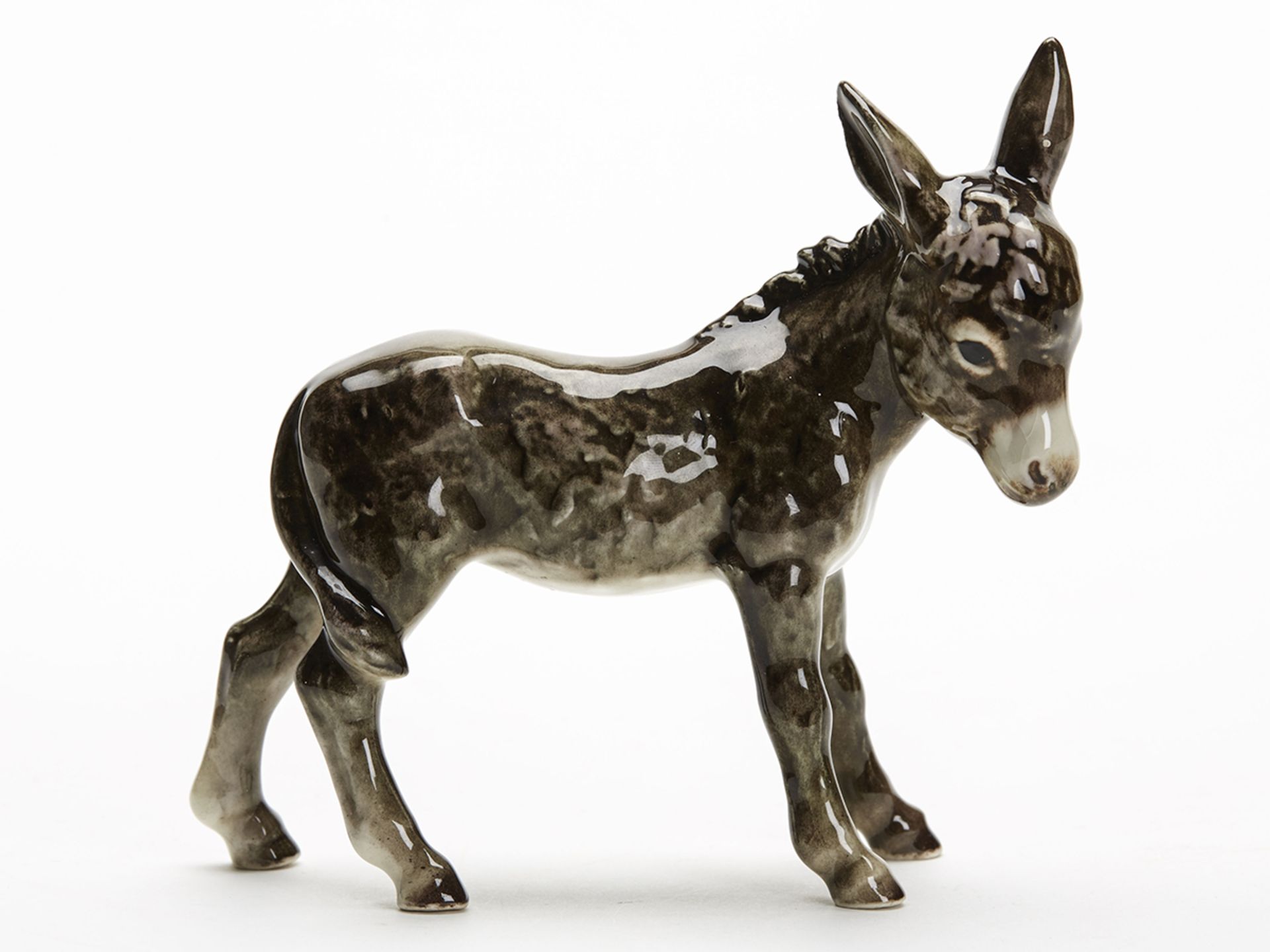 Vintage W Goebel Pottery Figure Of A Donkey 20Th C.