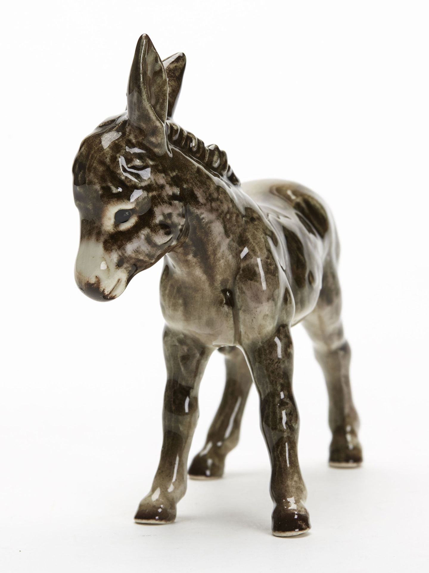 Vintage W Goebel Pottery Figure Of A Donkey 20Th C. - Image 3 of 8