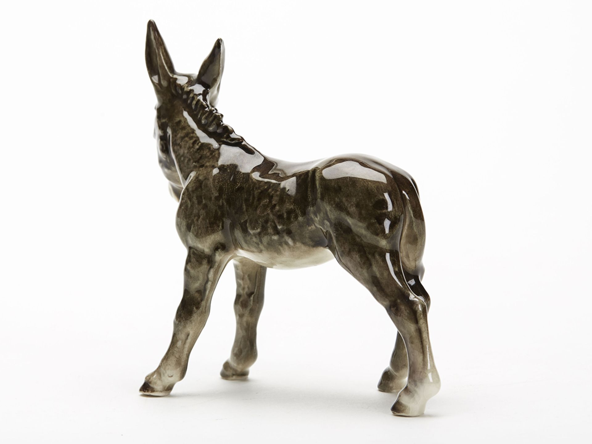 Vintage W Goebel Pottery Figure Of A Donkey 20Th C. - Image 4 of 8