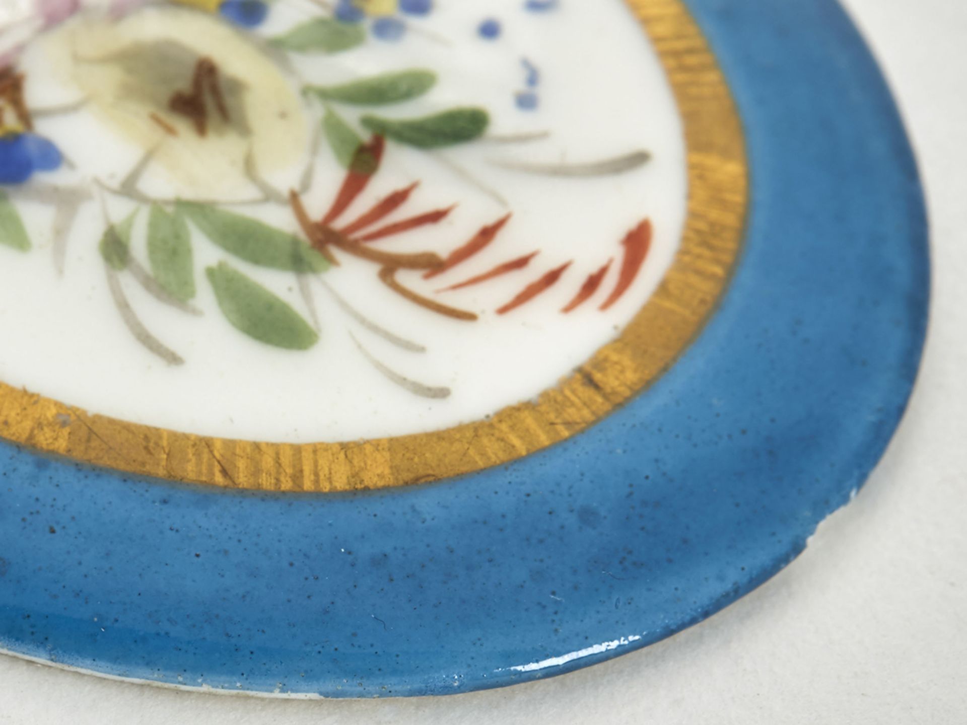 Antique Sevres Floral Painted Plaque 19Th C. - Image 2 of 6